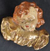 CARVED 19TH CENTURY ECCLESIASTICAL RELIGIOUS CHERUB