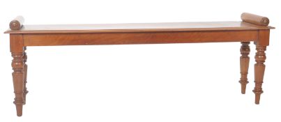 LARGE 19TH CENTURY VICTORIAN MAHOGANY WINDOW SEAT