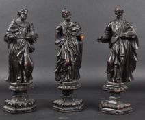 SET OF 19TH CENTURY CARVED RELIGIOUS FIGURES