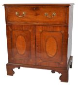 19TH CENTURY MAHOGANY CABINET CHEST OF DRAWERS