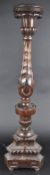 19TH CENTURY TURNED PRICKET CANDLE HOLDER