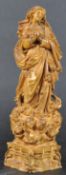 20TH CENTURY COMPOSITE FIGURINE OF THE VIRGIN MARY