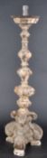 TALL CARVED WOOD ROCOCO CHURCH ALTAR CANDLESTICK