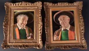 PAIR OF OIL ON BOARD PAINTINGS BY EICHINGER