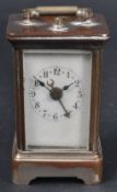 EARLY 20TH CENTURY MINIATURE CARRIAGE CLOCK