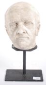 19TH CENTURY PLASTER HEAD DEPICTING A CARDINAL