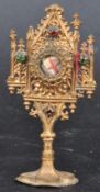 19TH CENTURY GILT METAL RELIQUARY