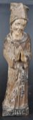 18TH CENTURY OAK CARVED SAINT FIGURE
