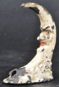 19TH CENTURY COLD PAINTED NOVELTY CRESCENT MOON