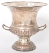 19TH CENTURY SILVERPLATE ON COPPER WINE COOLER