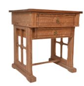 19TH CENTURY ARTS & CRAFTS WRITING TABLE DESK