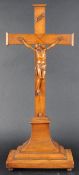 19TH CENTURY CARVED FRUITWOOD CORPUS CHRISTI