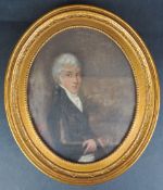 19TH CENTURY OIL ON BOARD PORTRAIT STUDY