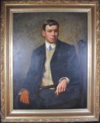 EARLY 20TH CENTURY LARGE PORTRAIT PAINTING