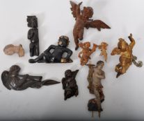 COLLECTION OF 18TH - 19TH - 20TH CENTURY CARVED CHERUBS