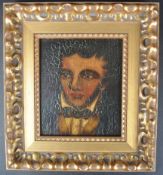 20TH CENTURY LACQUERED PORTRAIT OF A GENTLEMAN