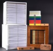 LARGE & EXTENSIVE BECK CABINET MICROSCOPE SLIDE COLLECTION