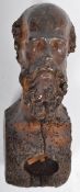 19TH CENTURY WALNUT CARVING FIGURE OF A RELIGIOUS FIGURE