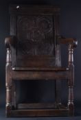 17TH CENTURY OAK WAINSCOT CHAIR