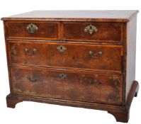 EARLY 20TH CENTURY GEORGE III WALNUT CHEST DRAWERS