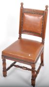 19TH CENTURY STAMPED GILLOWS DINING / SIDE CHAIR