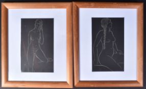 ERIC GILL - PAIR OF NUDE ENGRAVINGS