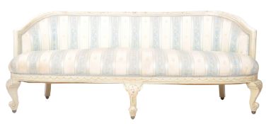 EARLY 20TH CENTURY LOUIS XVI CANAPE SOFA SETTEE