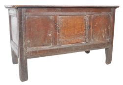 18TH CENTURY OAK COFFER MULE CHEST