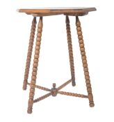 19TH CENTURY WILLIAM & MARY MANNER OAK BOBBIN TURNED TABLE