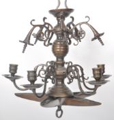 20TH CENTURY GOTHIC STYLE HANGING CHANDELIER