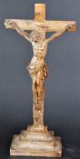 ALABASTER ALTAR TOP CRUCIFIX BY D BRUCCIANI & CO.