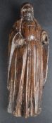 18TH CENTURY CARVED OAK FIGURE OF MARY