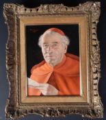 OTTO EICHINGER - OIL ON BOARD ENTITLED THE CARDINAL