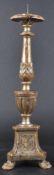 19TH CENTURY ITALIAN CARVED ALTAR CANDLESTICK