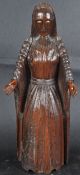 19TH CENTURY CARVED OAK RELIGIOUS FIGURE