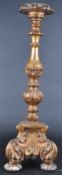 CARVED GILT WOOD CHURCH ALTAR CANDLESTICK