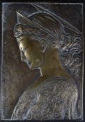 19TH CENTURY BRONZE CLASSICAL PANEL