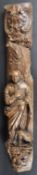 18TH CENTURY CARVED OAK RELIGIOUS WALL PANEL