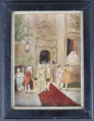 CARLOS ALONSO PERES (1842-1949 - THE WEDDING PARTY - OIL