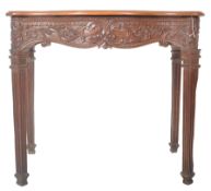 LATE 18TH CENTURY ROBERT ADAM CARVED OAK HALL TABLE