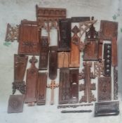 COLLECTION OF ASSORTED 19TH CENTURY RELIGIOUS PANELLING