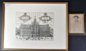 17TH CENTURY MANNER ANTWERP SENATE ENGRAVING