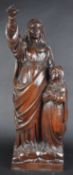 20TH CENTURY OAK CARVED STATUE