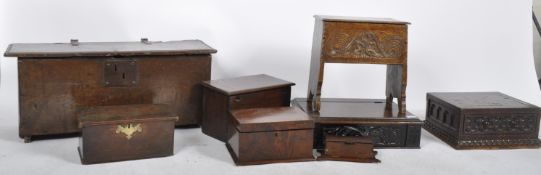 COLLECTION OF 18TH / 19TH CENTURY BOXES