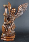 20TH CENTURY WOOD CARVED CHERUB