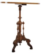 20TH CENTURY SPECIMEN WOOD OCCASIONAL WINE TABLE