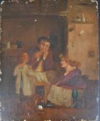 19TH CENTURY OIL ON PANEL