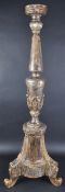 19TH CENTURY LARGE ITALIAN CARVED GESSO CANDLESTICK