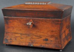 EARLY 19TH CENTURY MAHOGANY TEA CADDY