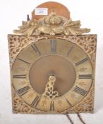 19TH CENTURY VICTORIAN BRASS FACED HANGING CLOCK